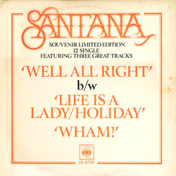 Santana Well All Right USED VINYL 12INCH 45 RPM SINGLE LIMITED EDITION STEREO