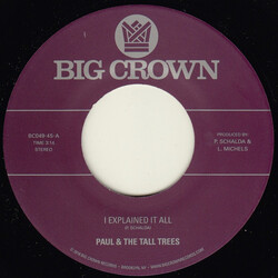Paul & The Tall Trees / Mattison I Explained It All / Watch Out USED VINYL 7INCH 45 RPM SINGLE STEREO