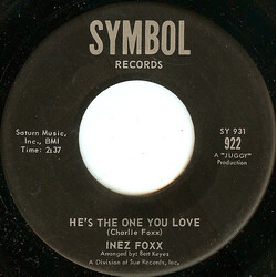 Inez Foxx He's The One You Love / Broken Hearted Fool USED VINYL 7INCH SINGLE 45 RPM
