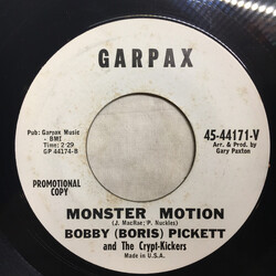 Bobby (Boris) Pickett And The Crypt-Kickers Monsters' Holiday / Monster Motion USED VINYL 7INCH PROMO