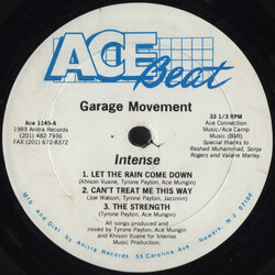 Intense (2) Garage Movement EP USED VINYL 12INCH 33 S RPM