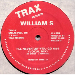 William Stover I'll Never Let You Go USED VINYL 12INCH 33 S RPM