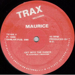 Maurice Joshua Get Into The Dance USED VINYL 12INCH 45 RPM