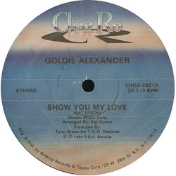 Goldie Alexander Show You My Love USED VINYL 12INCH 33 S RPM STEREO