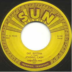 Johnny Cash & The Tennessee Two Get Rhythm / I Walk The Line USED VINYL 7INCH 45 RPM SINGLE