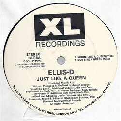 Ellis-D Just Like A Queen USED VINYL 12INCH 33 S RPM
