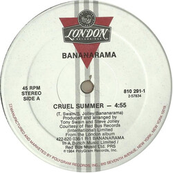 Bananarama Cruel Summer USED VINYL 12INCH 45 RPM SINGLE