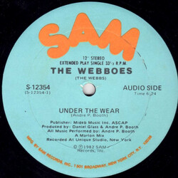 The Webboes Under The Wear USED VINYL 12INCH 33 S RPM SINGLE