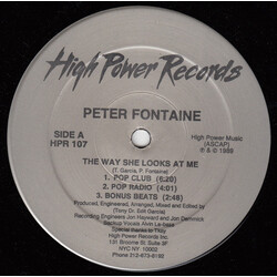 Peter Fontaine The Way She Looks At Me USED VINYL 12INCH 33 S RPM MAXI-SINGLE STEREO