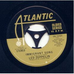 Led Zeppelin Immigrant Song USED VINYL 7INCH 45 RPM SINGLE REISSUE