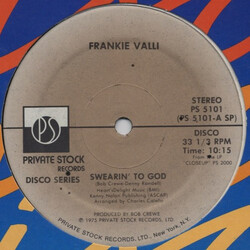 Frankie Valli Swearin' To God USED VINYL 12INCH 33 S RPM