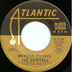 The Drifters Mexican Divorce  / Another Night With The Boys Vinyl 7" USED