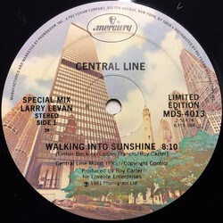 Central Line Walking Into Sunshine USED VINYL 12INCH 33 S RPM LIMITED EDITION