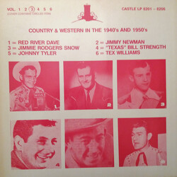 Jimmie Rodgers Snow Country & Western Stars Of The 1940's And 1950's Vol. 3 Vinyl LP USED