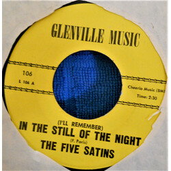 The Five Satins (I'll Remember) In The Still Of The Night USED VINYL 45 RPM 7INCH SINGLE