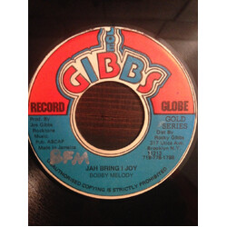 Bobby Melody Jah Bring I Joy USED VINYL 7INCH 45 RPM REISSUE