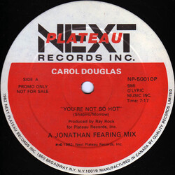 Carol Douglas You're Not So Hot USED VINYL 12INCH PROMO