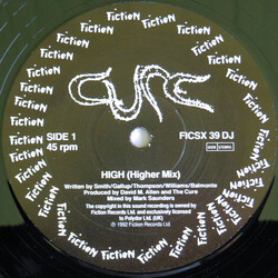 The Cure High USED VINYL 12INCH SINGLE PROMO 45 RPM