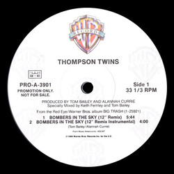 Thompson Twins Bombers In The Sky USED VINYL 12INCH 33 S RPM PROMO