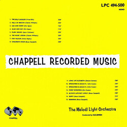 Melodi Light Orchestra Chappell Recorded Music Vinyl LP USED