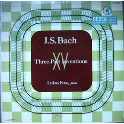 Johann Sebastian Bach / Lukas Foss XV Three-Part Inventions Vinyl LP USED