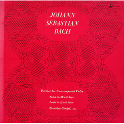 Johann Sebastian Bach / Bronislaw Gimpel Partitas For Unaccompanied Violin Vinyl LP USED