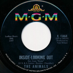 The Animals Inside-Looking Out / You're On My Mind USED VINYL 7INCH SINGLE MONO