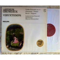 Henri Vieuxtemps / Arthur Grumiaux / Ernest Chausson / Maurice Ravel Vieuxtemps - Violin Concerto Nº 4 - Chausson - Ravel Vinyl LP USED