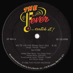 Nayobe No Te Vayas USED VINYL 12INCH 33 S RPM