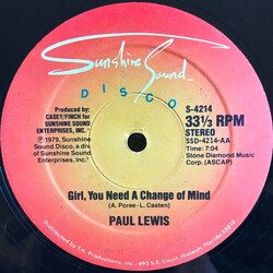 Paul Lewis Girl, You Need A Change Of Mind / Inner City Blues USED VINYL 12INCH 33 S RPM