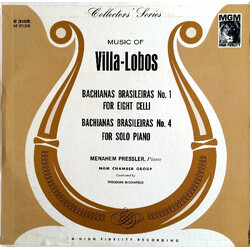 Heitor Villa-Lobos / Menahem Pressler / The M-G-M Chamber Orchestra / Theodore Bloomfield Music Of Villa-Lobos (Bachianas Brasilieras No. 1 For Eight 