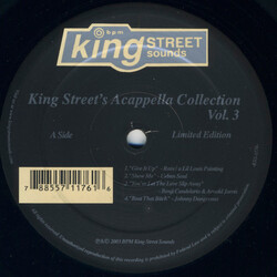 Various King Street's Acappella Collection Vol. 3 USED VINYL 12INCH 33 S RPM LIMITED EDITION