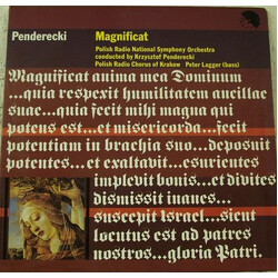 Krzysztof Penderecki / Wielka Orkiestra Symfoniczna Polskiego Radia I Telewizji / Chór Polskiego Radia / Peter Lagger Magnificat Vinyl LP USED