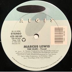 Marcus Lewis The Club Vinyl 12" USED