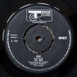 The Who Dogs USED VINYL 7INCH SINGLE
