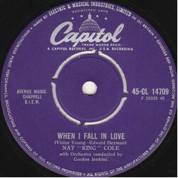 Nat King Cole When I Fall In Love USED VINYL 7INCH SINGLE