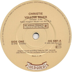 Christie Yellow River / San Bernadino USED VINYL 7INCH SINGLE 45 RPM