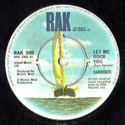 Kandidate Let Me Rock You USED VINYL 7INCH 45 RPM SINGLE