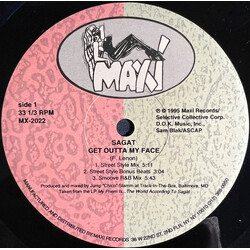 Sagat Get Outta My Face USED VINYL 12INCH 33 S RPM
