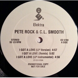 Pete Rock & C.L. Smooth I Got A Love USED VINYL 12INCH 33 S RPM SINGLE PROMO STEREO