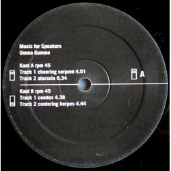 Music For Speakers Umma Gummo USED VINYL 12INCH 45 RPM