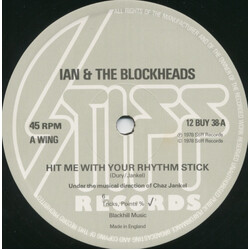 Ian Dury And The Blockheads Hit Me With Your Rhythm Stick USED VINYL 12INCH 45 RPM
