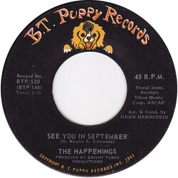 The Happenings See You In September USED VINYL 7INCH 45 RPM SINGLE