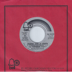 The Partridge Family Friend And A Lover USED VINYL 7INCH 45 RPM SINGLE STYRENE MONO