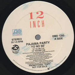 Pajama Party Yo No Sé USED VINYL 12INCH SINGLE 33 S RPM PROMO