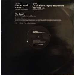 Underworld / Orbital / Angelo Badalamenti 8 Ball / Beached (The Beach Motion Picture Soundtrack Sampler) USED VINYL 12INCH 45 RPM PROMO SAMPLER