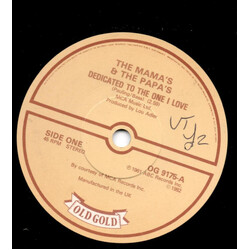 The Mamas & The Papas Dedicated To The One I Love/Creeque Alley USED VINYL 7INCH 45 RPM SINGLE