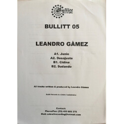 Leandro Gamez Rara Avis EP USED VINYL 12INCH 33 S RPM WHITE LABEL