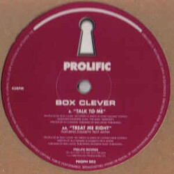 Box Clever Talk To Me / Treat Me Right USED VINYL 12INCH 45 RPM