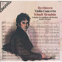Yehudi Menuhin / Kurt Masur / Gewandhausorchester Leipzig / Ludwig van Beethoven Violin Concerto Vinyl LP USED